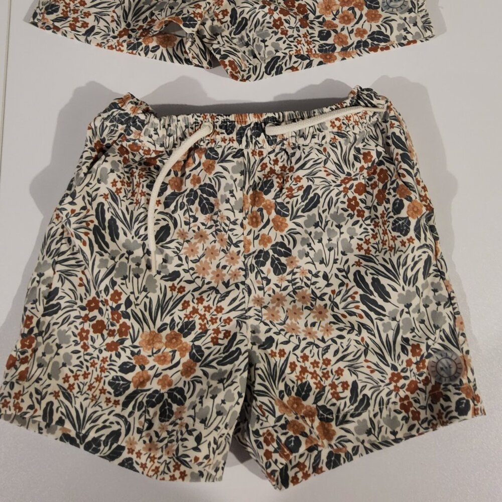 Rylee + Cru kids swim trunks shorts size 2-3y and 4-5y